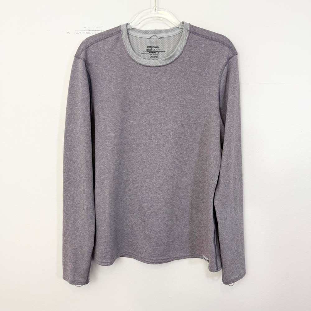 Patagonia Capilene 3 Midweight Gray Long Sleeve Base Layer Women's Large